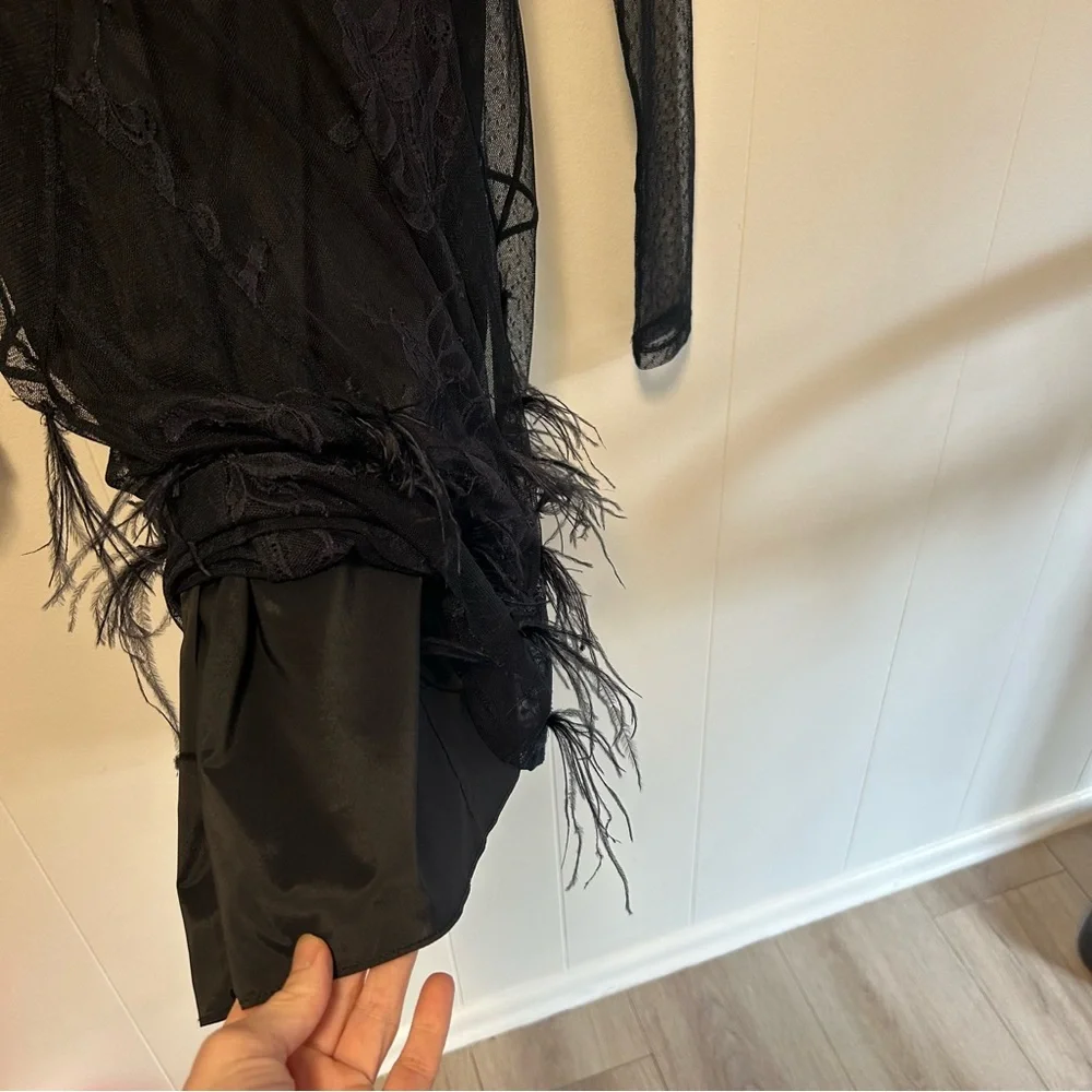 Cinq a Sept Amabella Embroidered Cocktail Dress With Slip - Picture 12 of 15